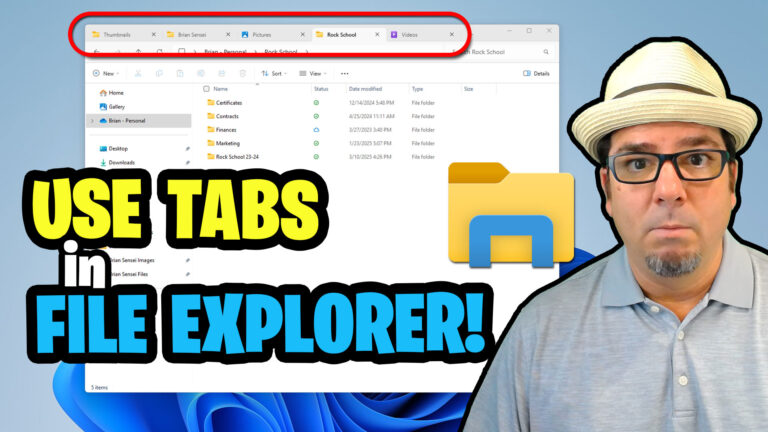 Tabs in File Explorer